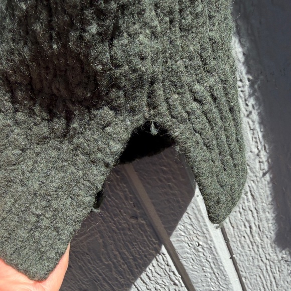 Vince Wool Blend Pullover Mock Neck Hunter Sweater, Size: M - Picture 6 of 13